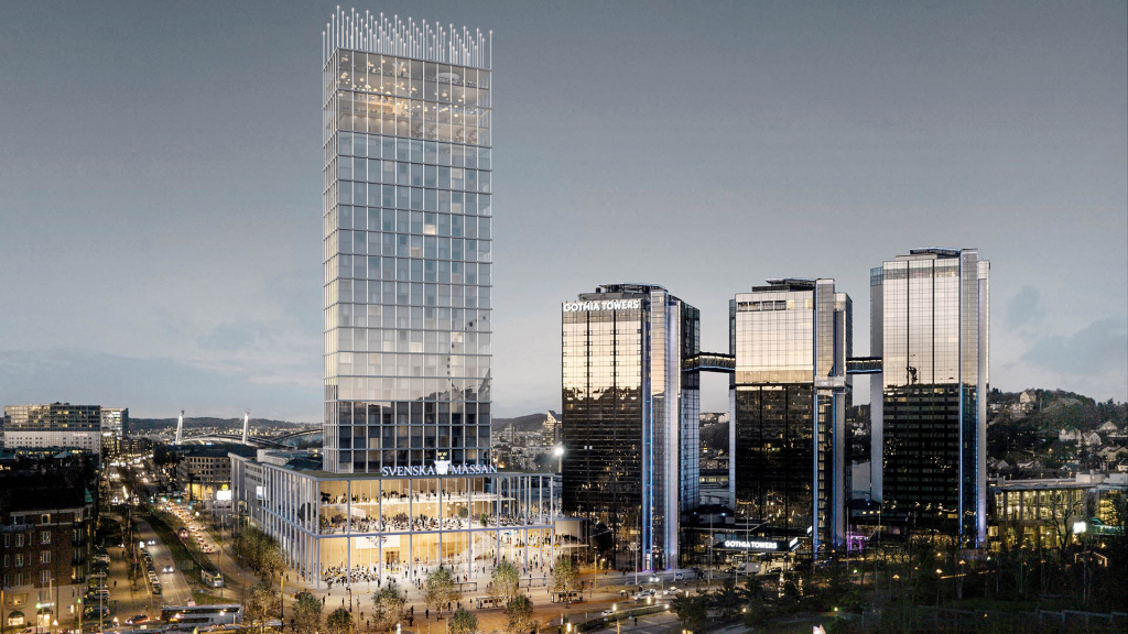 Gothia Towers and the Swedish Exhibition &amp; Congress Centre in Gothenburg to be extended with a fourth tower