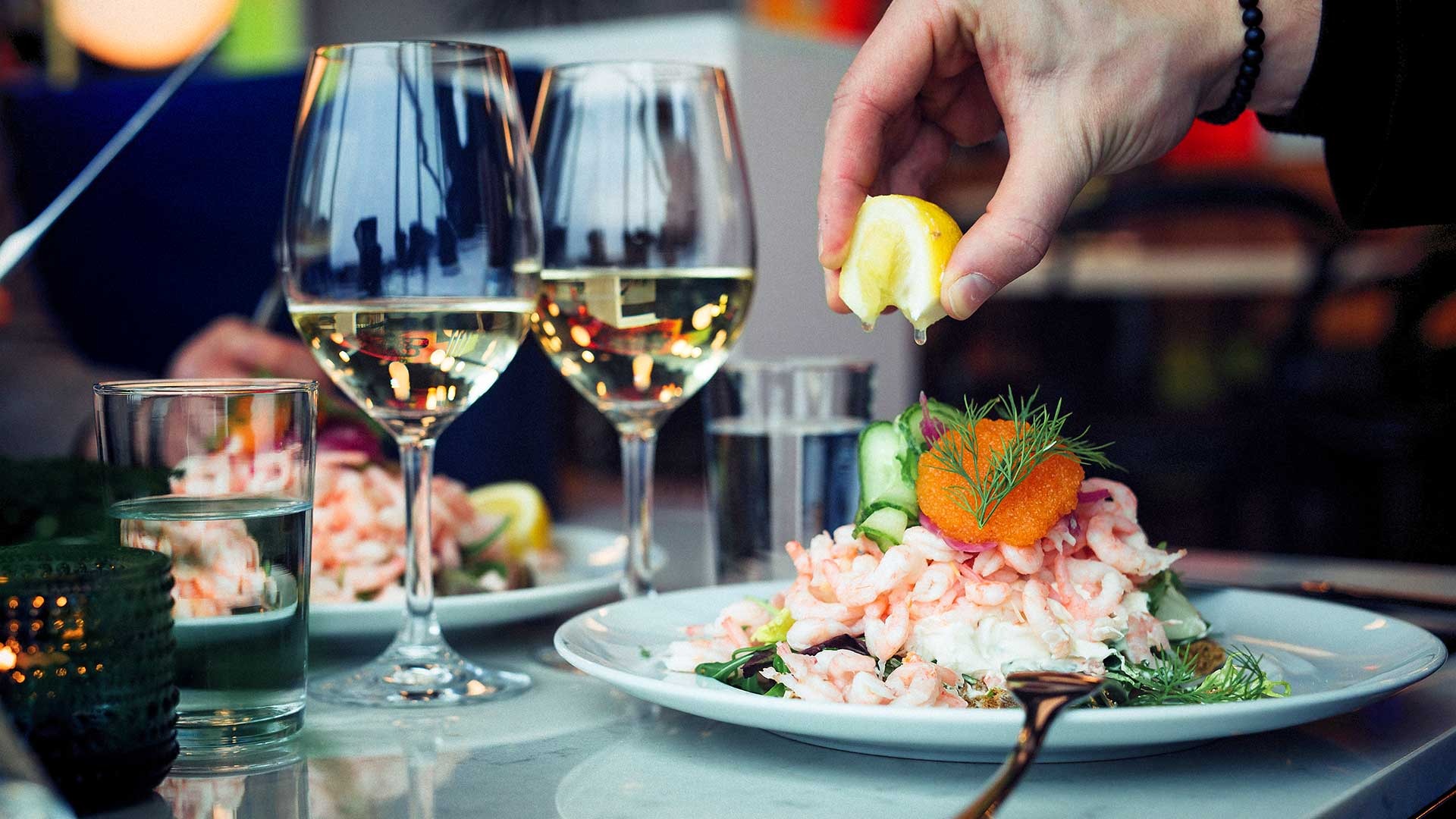 King Size shrimp sandwich